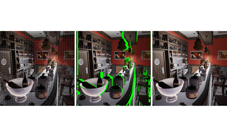 Accelerated Stereo Rendering with Hybrid Reprojection-Based Rasterization and Adaptive Ray-Tracing